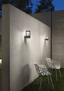 GES482 Aplică de perete pentru exterior Silver Gea Luce, IP54 small 1