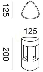 GES493 Stâlp de iluminat „Graphite Gea Luce” IP54 small 2