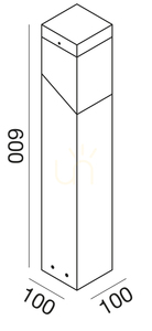 GES600 Stâlp de iluminat alb Gea Luce IP44 small 1
