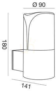 GES713 Aplică de perete pentru exterior Gea Luce, albă, IP44 small 2