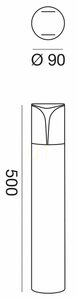 Stâlp de iluminat GES731 Graphite Gea Luce, IP44 small 1