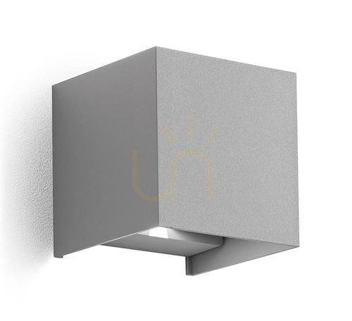 Verifica Gea Luce GES862N aplică de exterior argintie, IP54