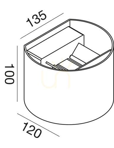 Verifica GES870C Aplică de perete pentru exterior Gea Luce, albă, IP54