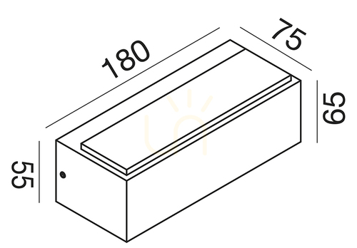 Verifica GES961C Aplică de perete pentru exterior Gea Luce, albă, IP65