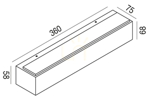 GES965C Aplică de perete pentru exterior Gea Luce, culoare ruginie, IP65 small 1