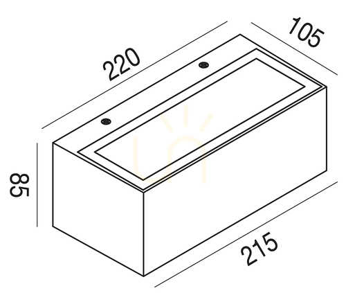 Verifica GES972 Aplică de perete pentru exterior Gea Luce, culoare ruginie, IP65