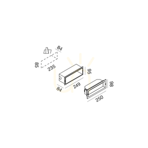 GES1190N Gea Luce IP65 Iluminat pentru scări small 1