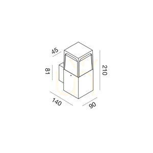 GES2030 Gea Luce IP44 Aplică de perete pentru exterior small 1