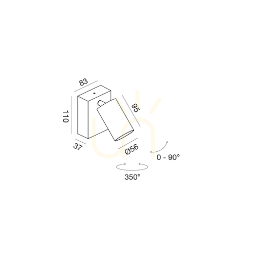 Verifica Aplică LED de exterior Gea Luce GES2070, albă, 9 W, IP65