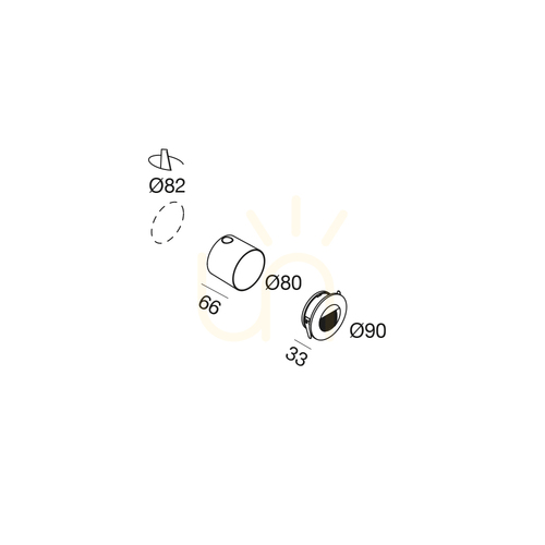 Verifica GES2112C Iluminat pentru scări Gea Luce, maro, IP65