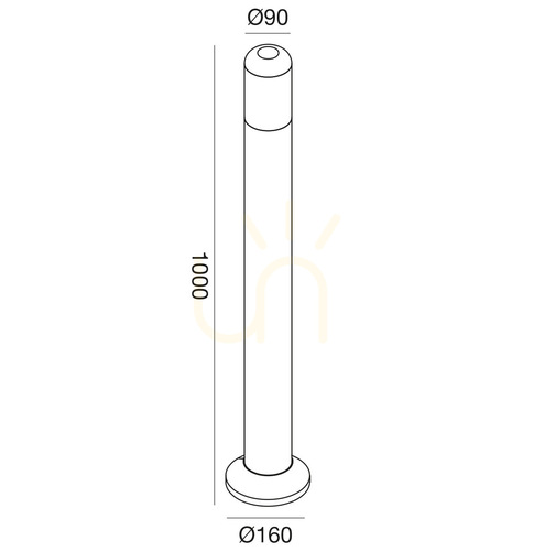 Verifica GES2261 Stâlp de iluminat Gea Luce din antracit, IP54
