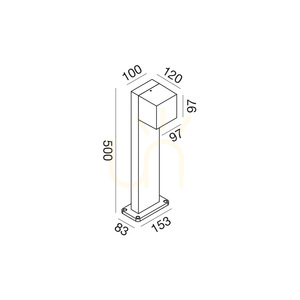 GES2301 Stâlp de iluminat alb Gea Luce IP65 small 1