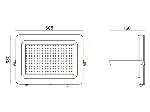 Verifica GES2342 Proiector LED Gea Luce negru, IP65
