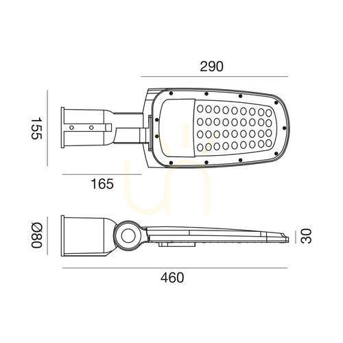 Verifica GES2350 Proiector LED Gray Gea Luce IP65