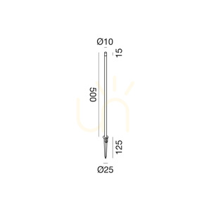 GES2412C Stâlp de iluminat Gea Luce, culoare antracit, IP65 small 1