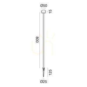 Stâlp de grădină Gea Luce GES2425C maro închis LED 1,5 W IP65 small 1