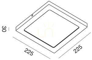 Lampa de tavan albă GFA765N de la Gea Luce small 1