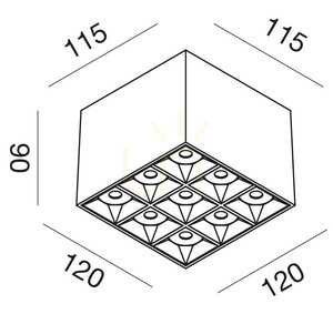 Plafonieră LED Gea Luce GFA1141N 36W 4000K albă small 1