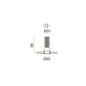 Lampă de încastrare GFA1411C, negru, Gea Luce small 1