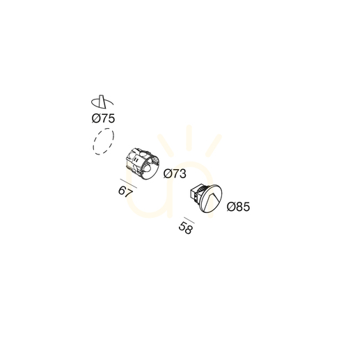 Verifica GFA1423 Iluminat pentru scări Gea Luce, negru