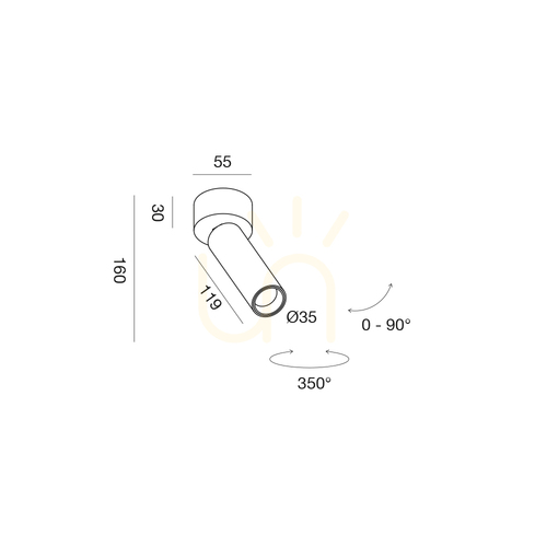 Verifica Lampa de tavan GFA1461C, negru, de la Gea Luce