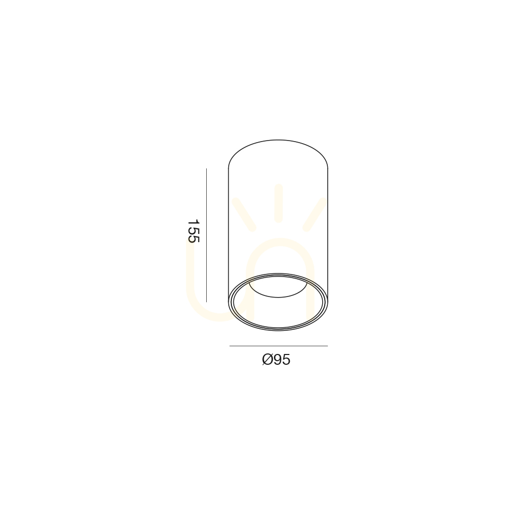 Vedere Plafonieră LED Gea Luce GFA1503 neagră, 25 W Plafonieră LED Gea Luce GFA1503 neagră, 25 W