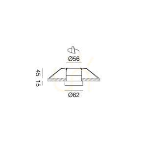 GFA1710 Corp de iluminat încastrat, alb, Gea Luce, IP44 small 1