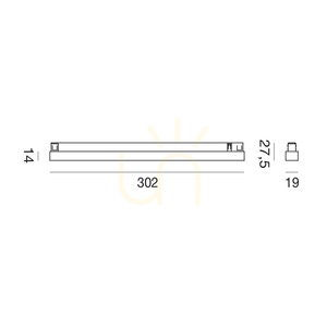 GFA1840 Gea Luce – Corp de iluminat pe șină small 1