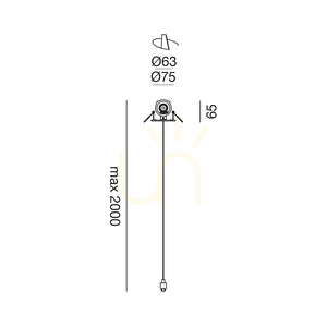 Lampa suspendată GKI150I White Gea Luce small 1