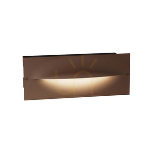 Corp de iluminat LED încastrat pentru trepte Gea Luce GES2002C, maro, 13 W 3000 K IP65 small 0