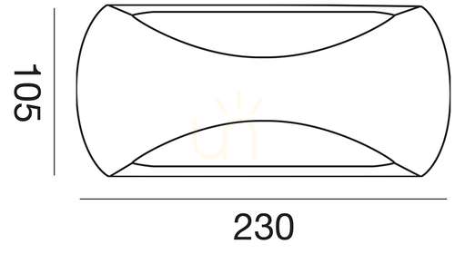 Verifica GPL252 Aplică de perete pentru exterior Gea Luce, albă, IP65