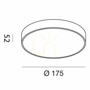 Lampa de tavan albă GPL260N de la Gea Luce small 1