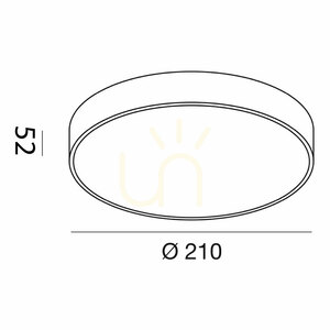 Lampa de tavan albă GPL261N de la Gea Luce small 1