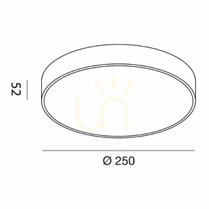 Lampa de tavan albă GPL262C de la Gea Luce small 1