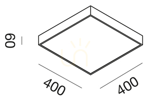 Lampa de tavan albă GPL310C de la Gea Luce small 1
