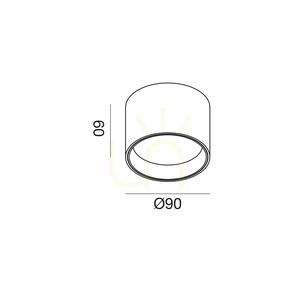 Lampa de tavan albă GPL330H de la Gea Luce small 1