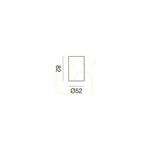 Lampa de tavan GPL403 maro de la Gea Luce small 1