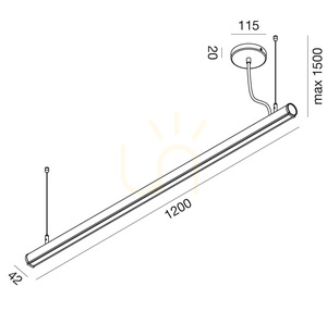 GSO120N Gea Luce albă, lampă suspendată IP40 small 1