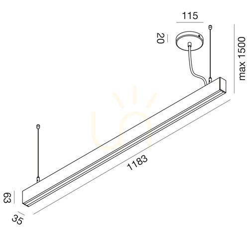 Verifica Lampa suspendată GSO130C Gea Luce, albă, IP40