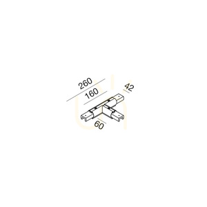 Conector în T LED negru Gea Luce GSOG04C 6 W 3000 K pentru GSO120/121 small 1