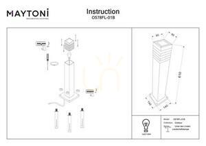UNTER DEN LINDEN stâlp de iluminat O578FL-01B IP54 Maytoni small 7