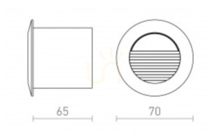 Marco 70 Antracit corp de iluminat încastrat în exterior 230 V Led 3 W Ip65 3000 K 5 Marco 70 Antracit corp de iluminat încastrat în exterior 230 V Led 3 W Ip65 3000 K small 5