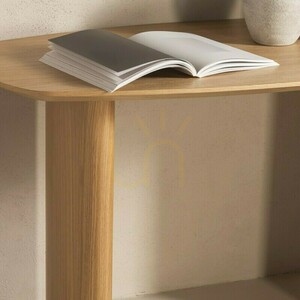 Birou/consolă LORENTO, 120 cm, furnir de stejar natural Nova Nook small 3