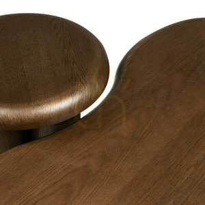 Set de masă WALNUT, stejar închis la culoare, forme rotunjite, de la Nova Nook small 7