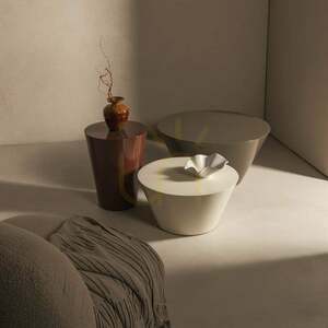 Măsuță de cafea ELISSA, 60 cm, alb-crem, lucioasă, Nova Nook 1 Măsuță de cafea ELISSA, 60 cm, alb-crem, lucioasă, Nova Nook small 1