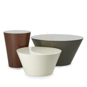 Măsuță de cafea ELISSA, 60 cm, alb-crem, lucioasă, Nova Nook 4 Măsuță de cafea ELISSA, 60 cm, alb-crem, lucioasă, Nova Nook small 4