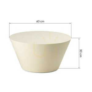 Măsuță de cafea ELISSA, 60 cm, alb-crem, lucioasă, Nova Nook 7 Măsuță de cafea ELISSA, 60 cm, alb-crem, lucioasă, Nova Nook small 7
