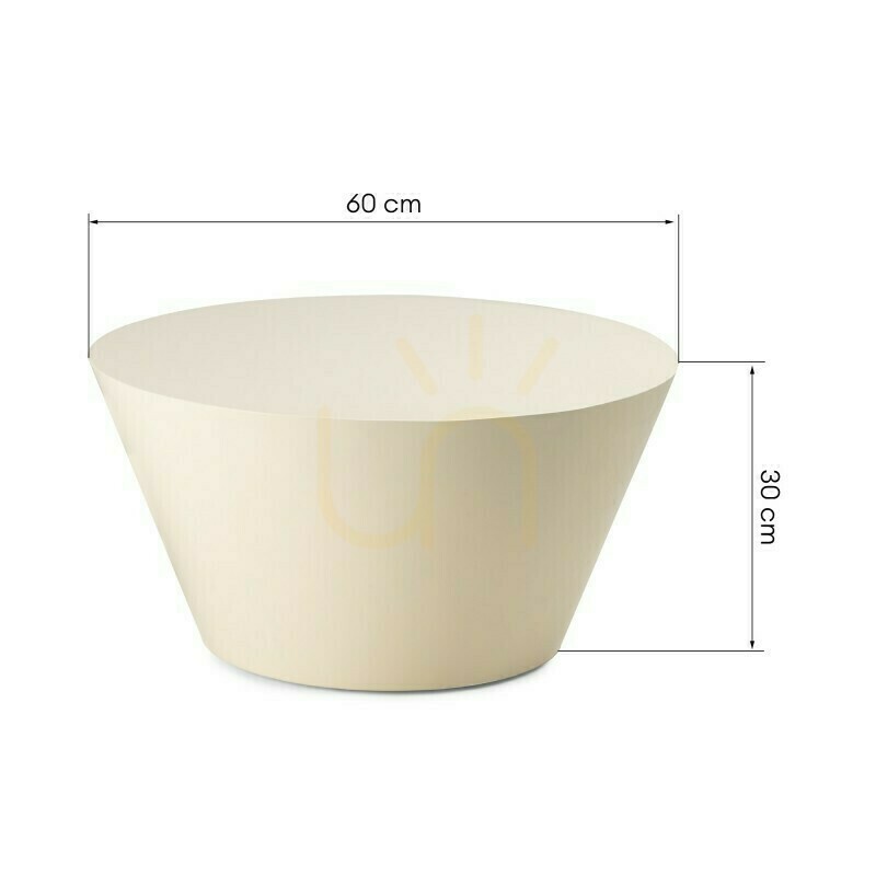 previzualizare Măsuță de cafea ELISSA, 60 cm, alb-crem, lucioasă, Nova Nook Măsuță de cafea ELISSA, 60 cm, alb-crem, lucioasă, Nova Nook