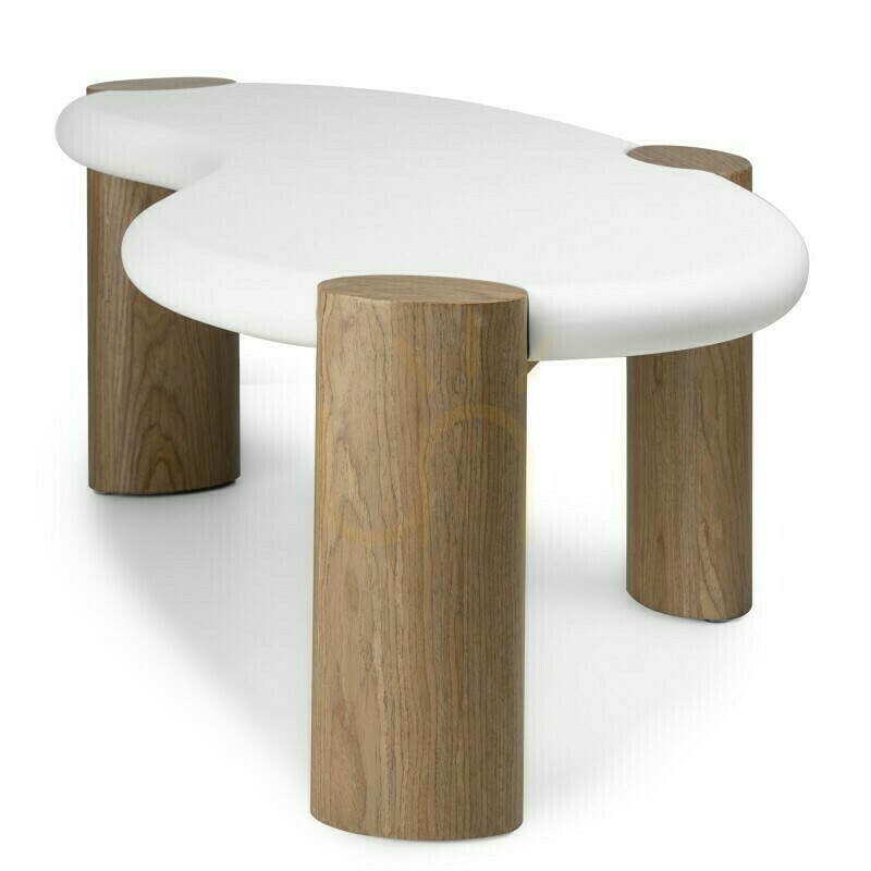 Spectacol Măsuță de cafea OBUO de 125 cm, alb/nuc, Nova Nook Măsuță de cafea OBUO de 125 cm, alb/nuc, Nova Nook