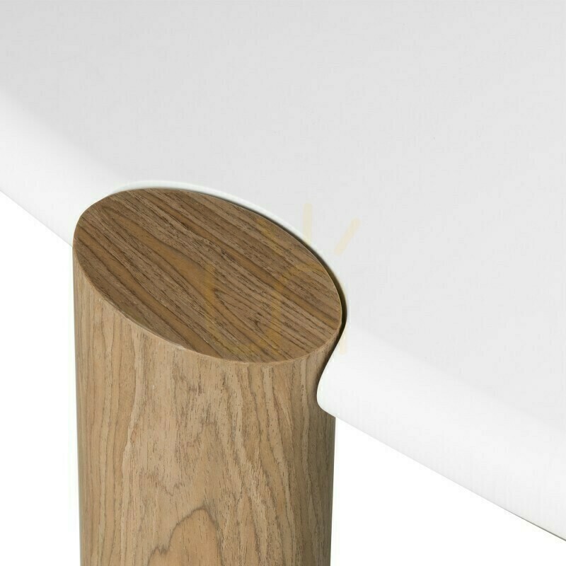 Vedere Măsuță de cafea OBUO de 125 cm, alb/nuc, Nova Nook Măsuță de cafea OBUO de 125 cm, alb/nuc, Nova Nook